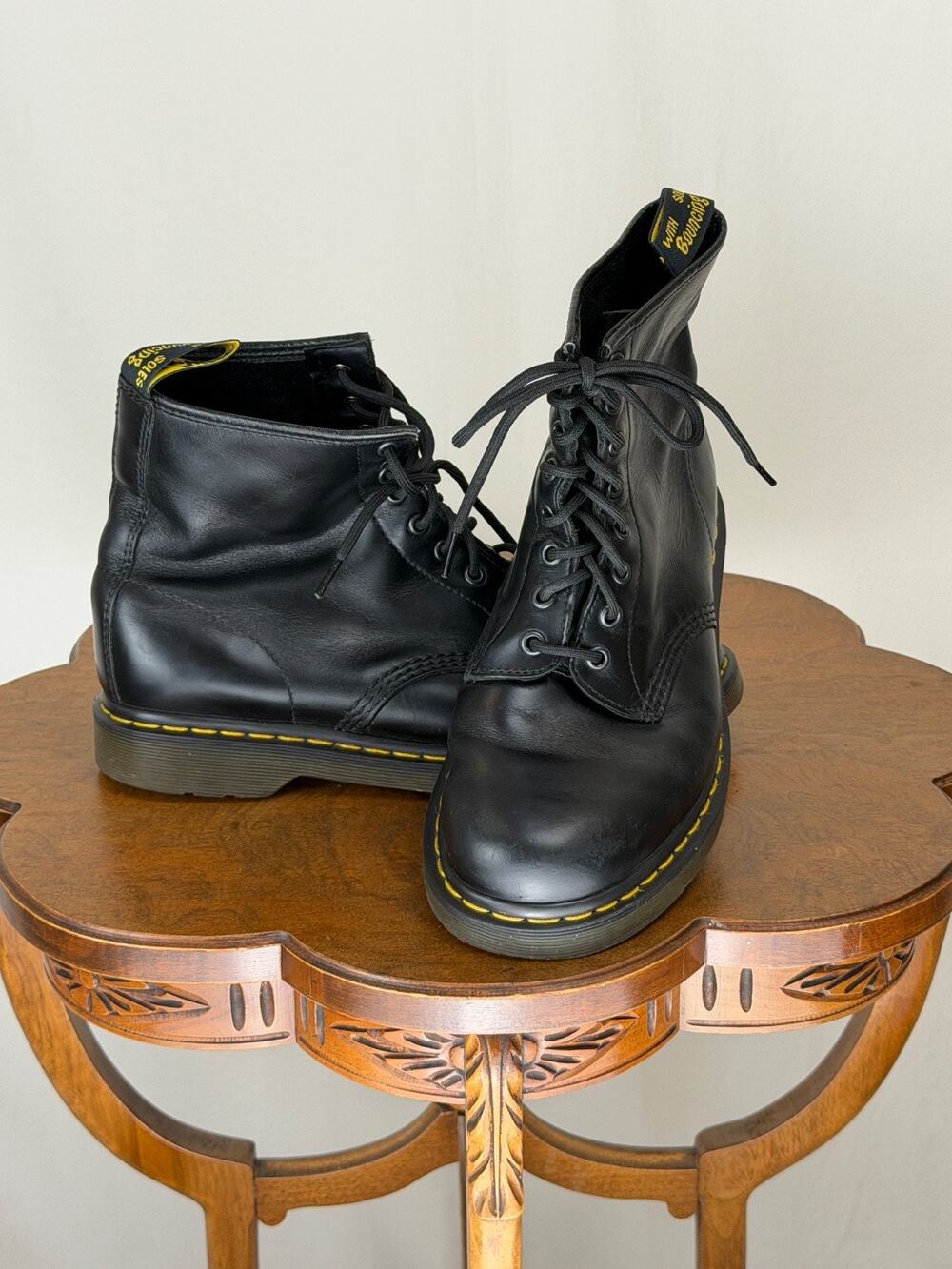 Dr. Martens 1460 Black Lace Up Combat Boot US Men's 4 Women's 5 #0115B Vietnam